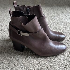 Paul Green Dark Brown Ankle Booties